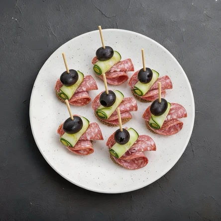 Канапе салями