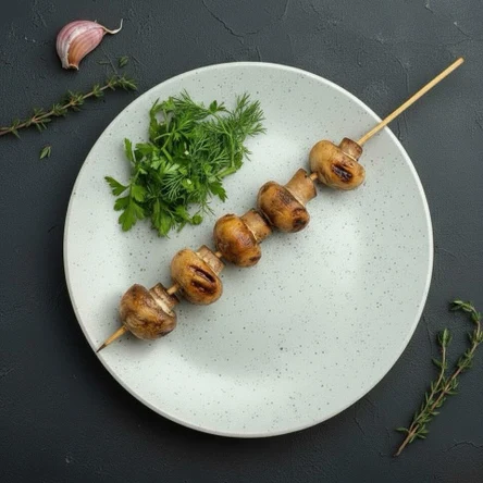 Шампиньоны на гриле