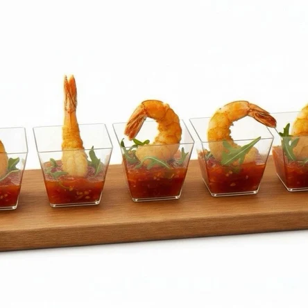 Шот с креветкой в кляре